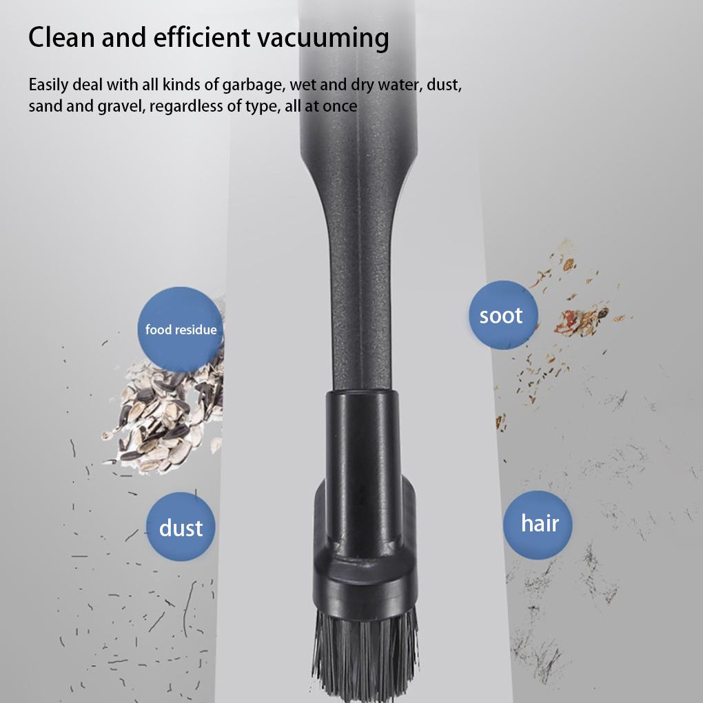 Vehicle Handheld Foldable Vacuum Long Nozzle Set Dust Remover Hotel Living Room Bedroom Dorm Wireless Cleaning Tool