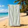 M-MinimalStripedFabric Pattern Towel Towel Soft Pool Gift For Travel Gym Shower Cool Camping Quick Dry Sports Large Beach Towel