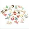 CARLIDANA Hot Sale New Style Hot Sale DIY Accessories Oil Drop Colorful Initial A -Z Letter Brand Stainless Steel Pendant Charms