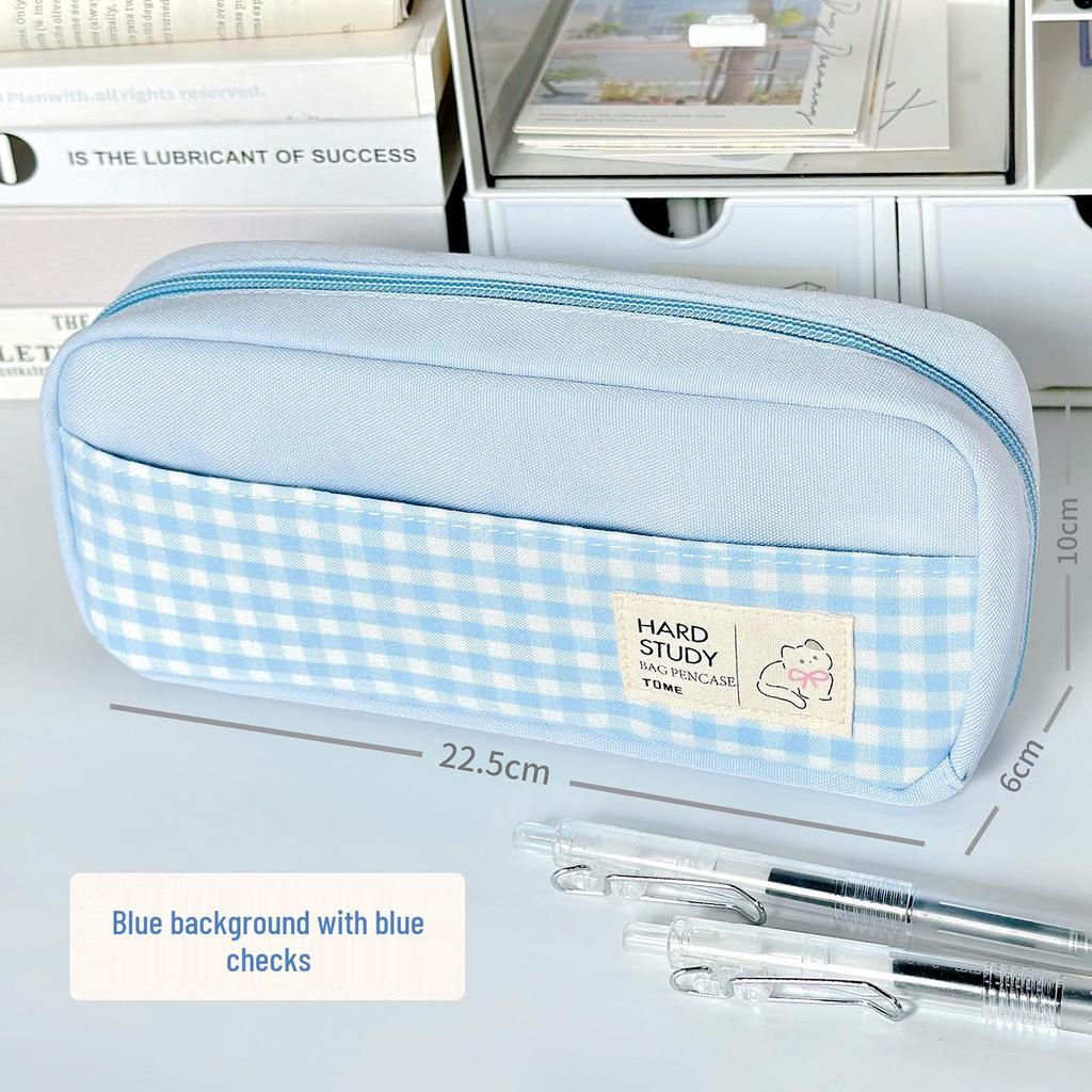 TOME Grid Series Girls' Cute Pencil Case for Students