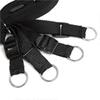 Soft Leather Cuffs Set Adjustable Straps for Hand Wrist Ankle Restraints Adult Bondage Kit Black