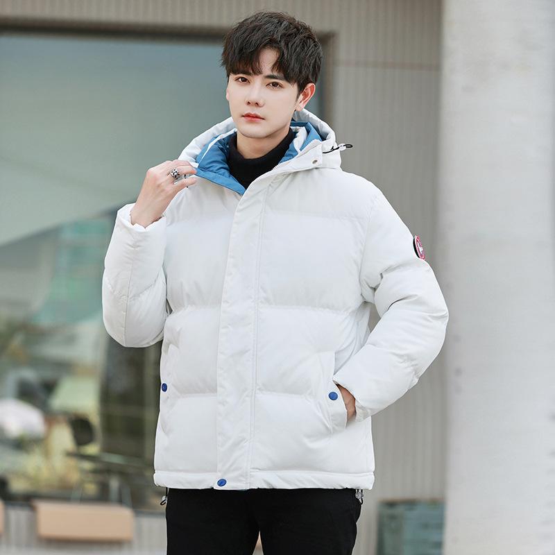 

Зимняя повседневная куртка для пары, хлопковое утепленное пальто для мужчин и женщин с одинаковой свободной курткой с капюшоном XL