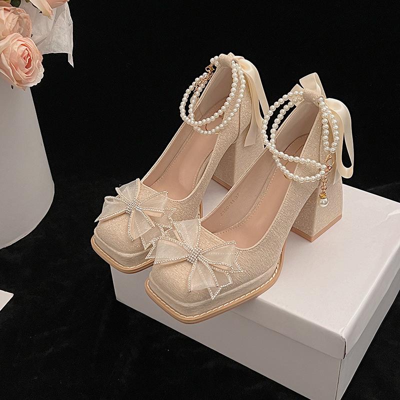 

Mary Jane Women s Sandals 2025 New Fashion Women s Thick Bottom Sandals Outdoor Shallow Mouth Large High Heels Women 42 Shoes 34 шампанського