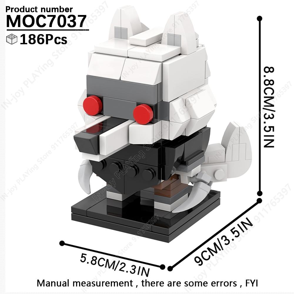 MOOXI Cartoon Anime Character Robot Animals Model MOC Bricks DIY Assembled Building Blocks Figure Toy Collection Decoration Gift