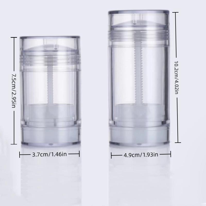1 Pcs 40/75G Empty Balm Container Refillable Plastic Twist-Up Bottle For Diy Natural Crystal Deodorant Stick Cosmetics Tube