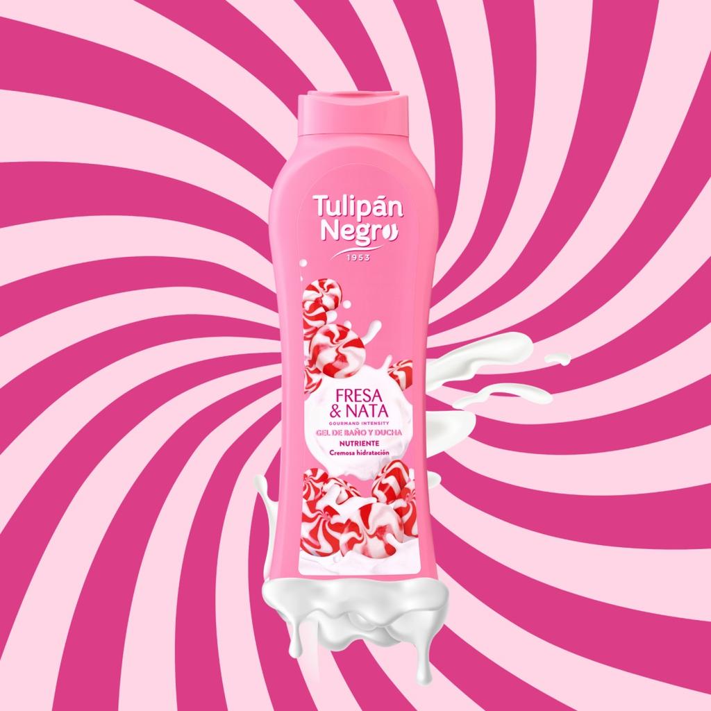 Truskawkowy kremowy żel pod prysznic tulipan negro strawberry cream shower gel (650 ml)