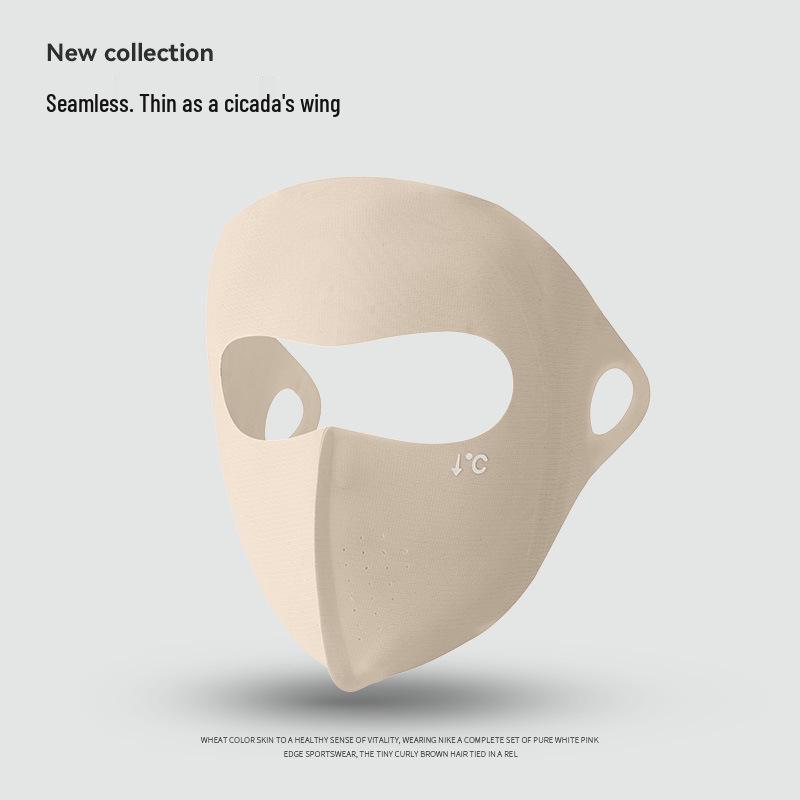 

Ледяной шелк фейскини: Дышащая маска от солнца для бега, велоспорта, рыбалки и летних видов спорта для мужчин и женщин One Size