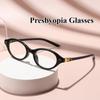 Ochelari de citit retro ovali pentru tocilari, ochelari de vedere cu prescripție monofocali pentru persoane de vârstă mijlocie și vârstnici, senzație la modă