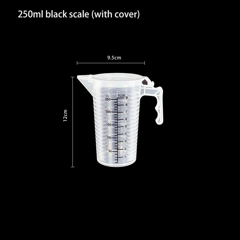 100-5000ml Plastic Measuring Cup with Lid Graduated Liquid Container Kitchen Clear Baking Measuring Tools High Volume