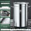 Yuzhuxun Commercial 304 Stainless Steel Stockpot with Lid