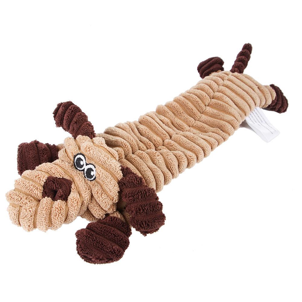 

Plush Cute Plush Toys Squeak Pet Pig Animal Plush Toy Dog Chew Squeaky Whistling Involved Dog Toys for Small Large Dogs 36X6.5X2cm
