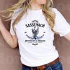 Sassenach Koszulka Claire Fraser Outlander Seria Książek Koszulka Jamie Fraser T-Shirt Fraser Ridge Klan Sassenach Prezent dla Fana Outlander Prezent