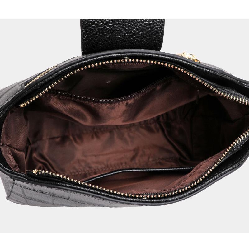 Geantă de damă oblică, geantă de vară nouă, la modă, versatilă, cu un singur umăr, geantă din piele de vacă cu strat superior pentru femei