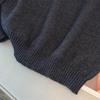 Plus Size V-Neck Knit Sweater: Slimming, Loose Fit, Mid-Length, Long Sleeve (Sizes Up To 350 Jin)