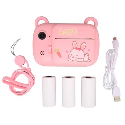 A7B Appareil Photo Numérique pour Enfants Écran 2,4 pouces Appareil Photo Selfie pour Enfant Jouet avec Papier Thermique pour