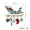 Wreath Bell Dripping Oil Women Brooch Korean Style Badge Clothes Accessories Christmas Present