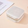 Velvet Jewelry Box Travel Portable Sqaure Zipper Boxes Necklace Bracelet Ring Earrings Jewelry Storage Case Organizers For Women