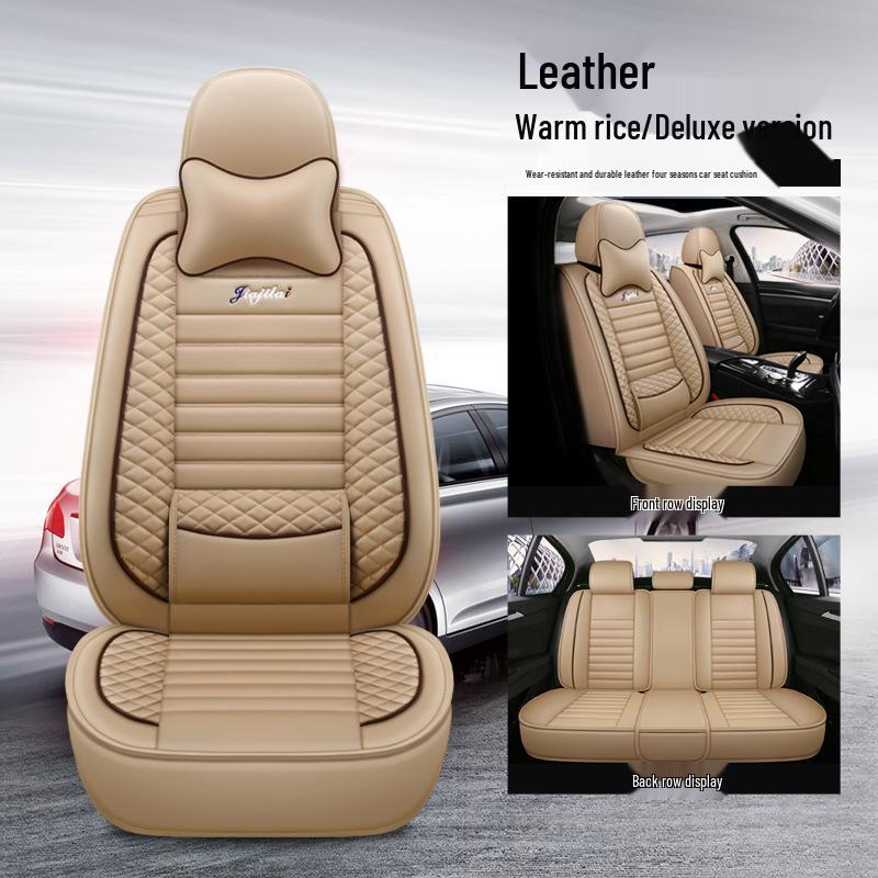 JJL Universal Full Wrap Car Seat Cushion - All Seasons, Solid Color, Sports Style