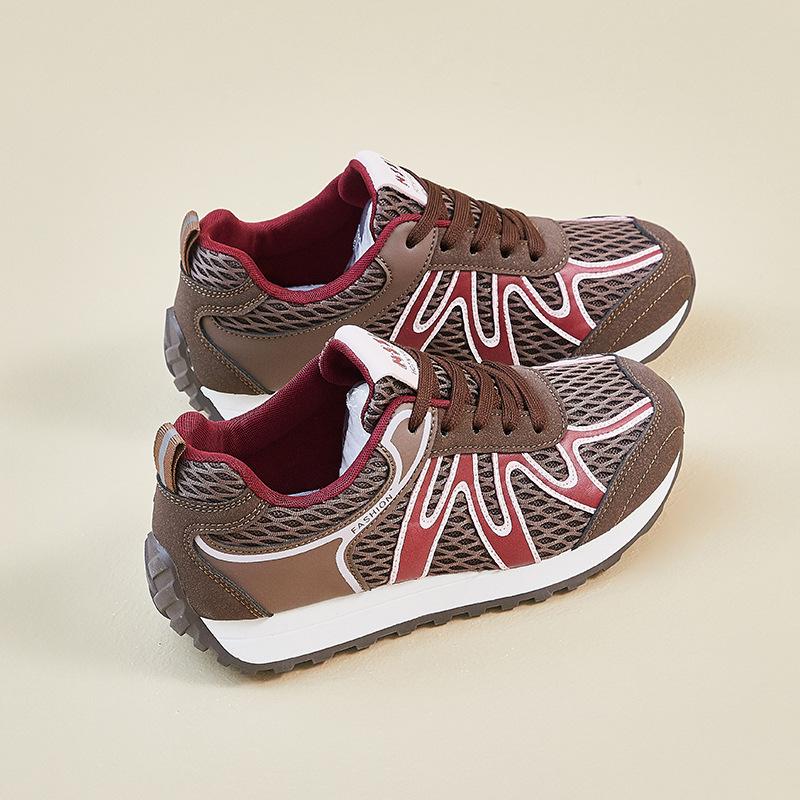 

Thick-soled breathable mesh Forrest Gump shoes 2025 autumn new casual sports shoes dad shoes women s German training running shoes tide 35