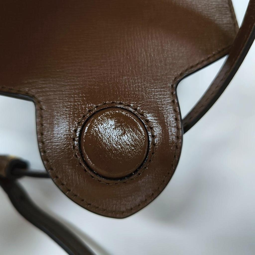 [Gebraucht] Horsebit 1955 Logo Canvas und Leder Handy Tasche - Ausgezeichnet #E37AKR