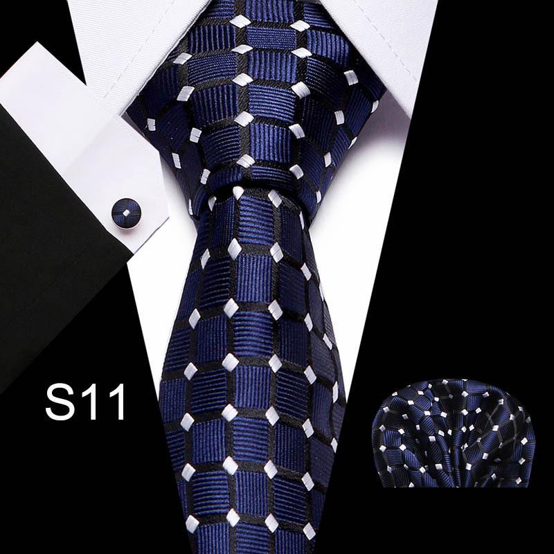 Men s Formal Wear Striped Tie Set: 3-Piece Collection for Summer 2025. s11