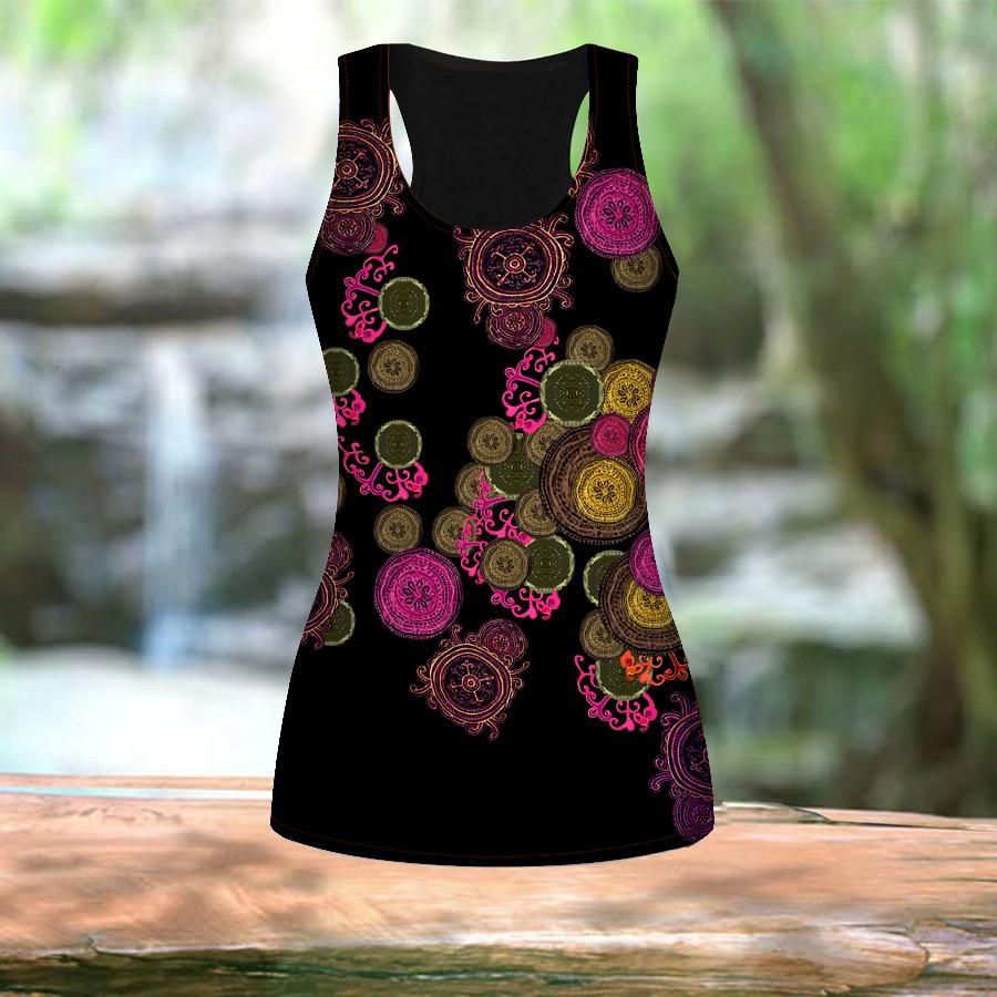3D Circular Pattern Print Women Workout Yoga Gym Printed Summer Sport Shirts Plus Size Vests