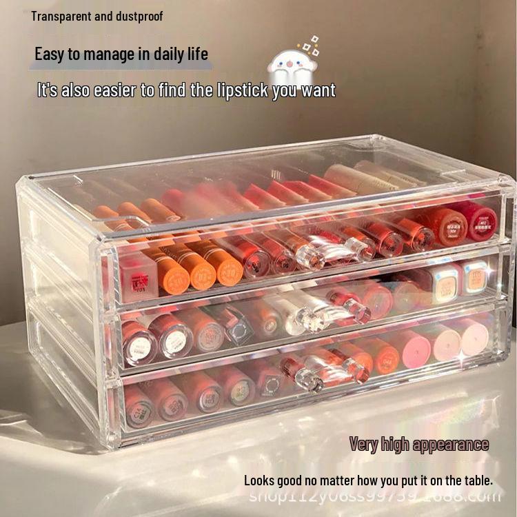 Acrylic Drawer-Style Desktop Cosmetic Organizer