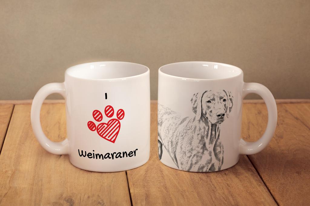 Weimaraner, Grey Ghost - cup with a dog, cute cup with graphics, a gift with your photo from the Art-Dog brand