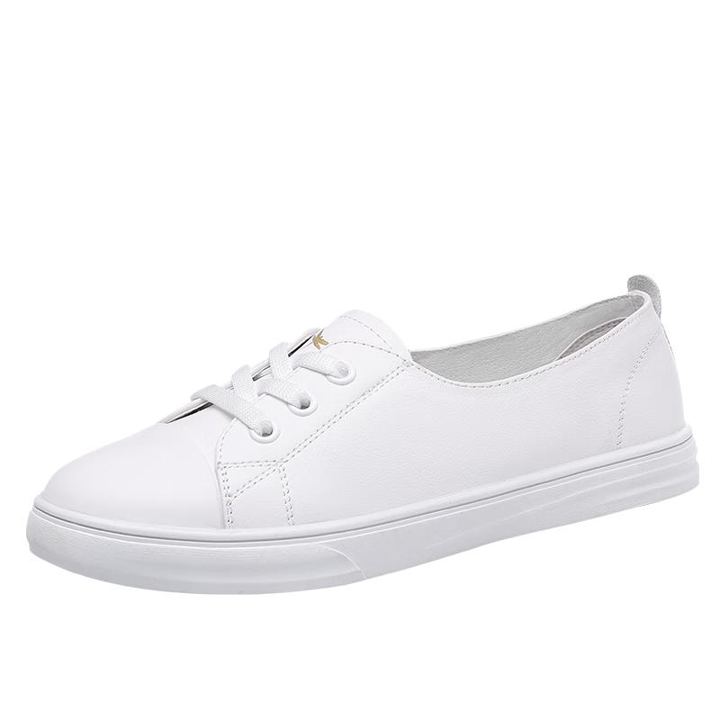 Red Dragonfly Women s White Casual Lace-up Sneakers 36
