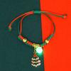 Snowflake Advent Wreath Xmas Bracelet Mistletoe Merry Christmas Bracelet  Women Men