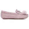 UGG Dakota Bow Pom Fleece Lined Warm Slip-On Shoes Low-Top Casual Sneakers Women Sneakers Pink Purple 1124030-SHAD