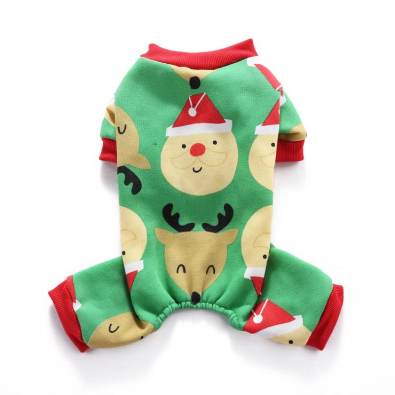Christmas Pet Dog Outfit Four-Legged Costume Reindeer Santa Snowman Design Seasonal Holiday Apparel Small Medium Large Dogs