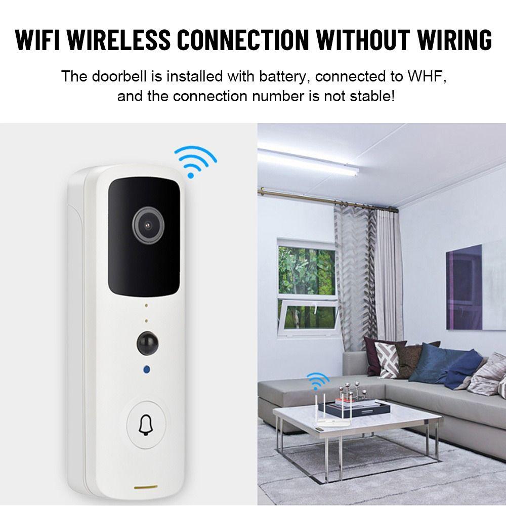 

Инфракрасный индукционный звонок ночного видения, беспроводной умный дверной звонок, видеодомофон, Wi-Fi, дверной звонок, домофон