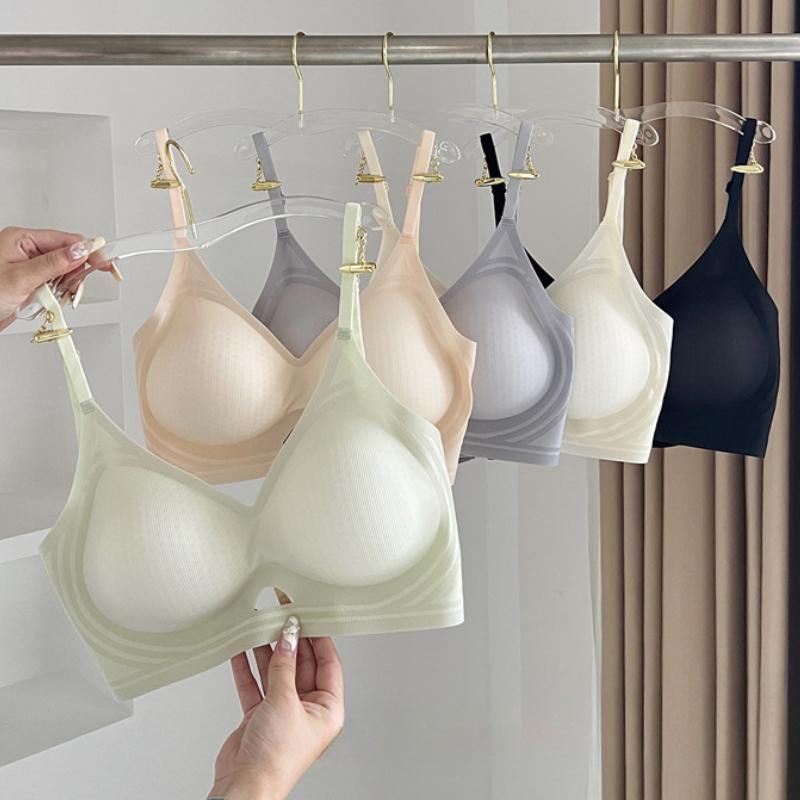 Letní push-up bezešvá podprsenka bez kostic Krásná záda Tenká podprsenka proti povislým prsům