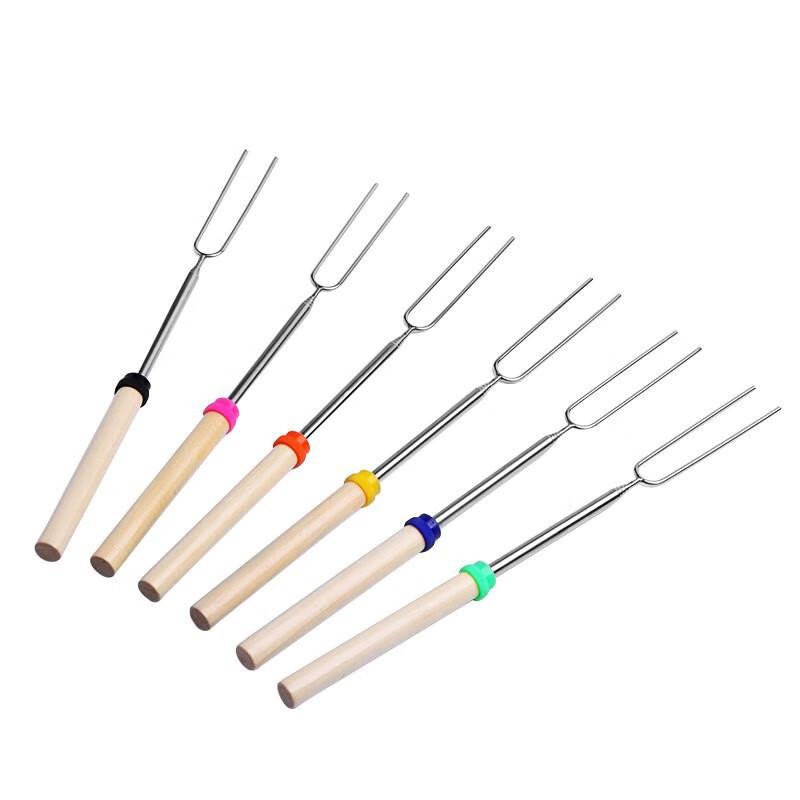 ZISIZ Telescopic BBQ Roasting Forks