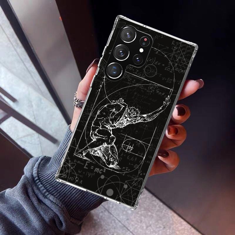 Schwarzes Loch Körper Mensch Passwort Handyhülle Für Samsung Galaxy S23 S24 S25 Edge S26 Ultra S22 + S21 Plus S20 FE Hülle Silikon Pri