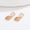 Seiko French Elegant Opal Full Diamond Stud Earrings Raw Ins Style Personalized Niche Earrings