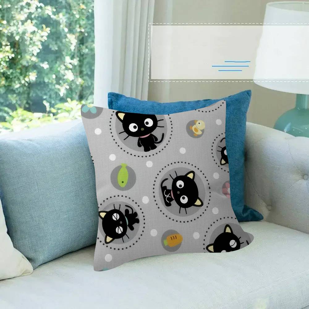 Cute cartoon art chibi cat c-Chococat    Pillow Cover  Bedroom Wild Party Decor Pillowcase kid Birthday shower Gift