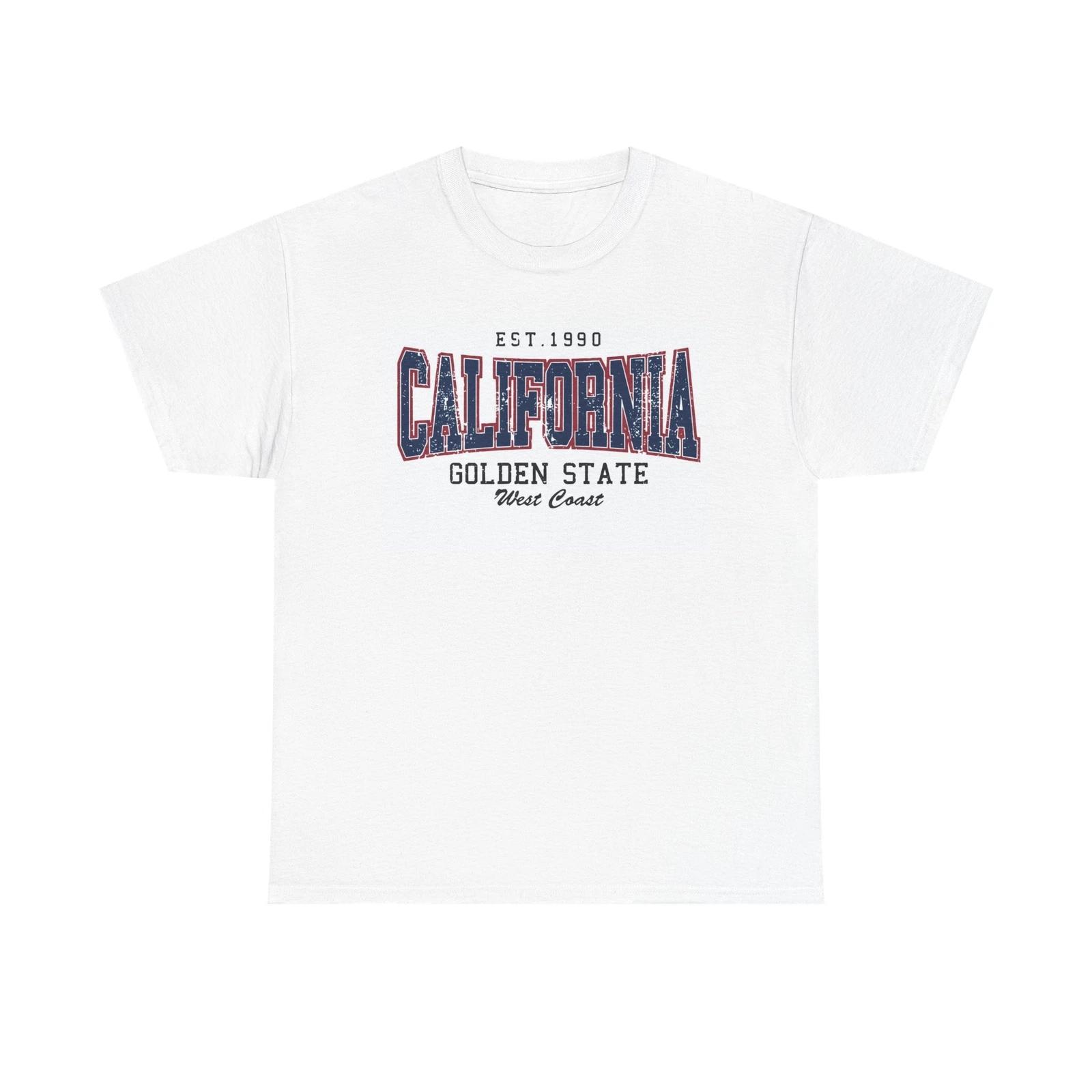 Мужские и женские футболки с графическим принтом California XXXL