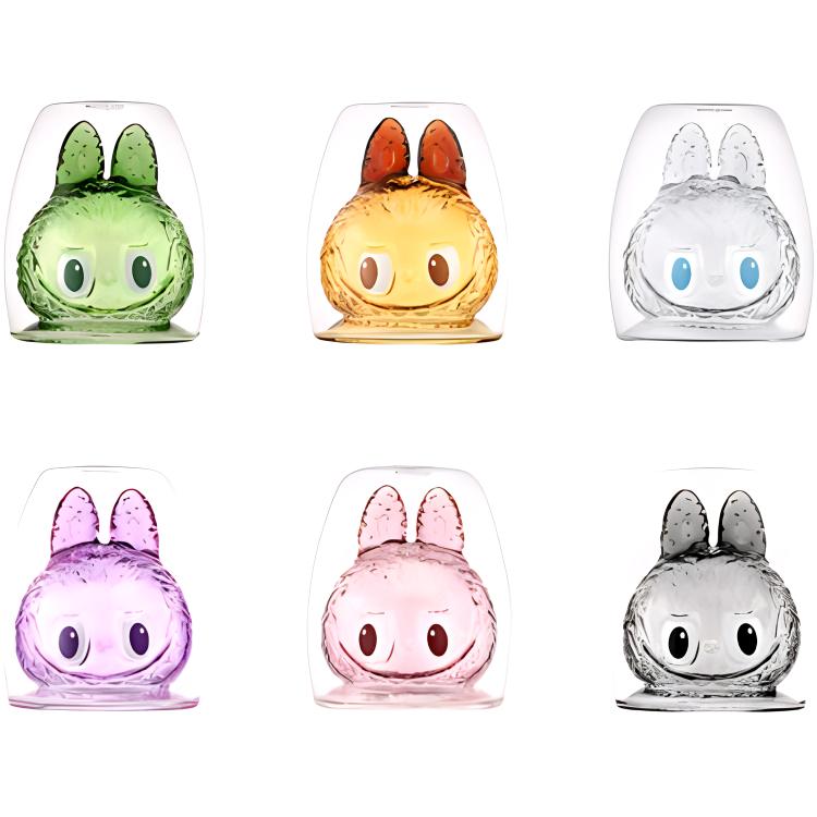 POP MART THE MONSTERS CHEERS Collection Double Layer Glass Cup Mystery Boxes, Single Mystery Box