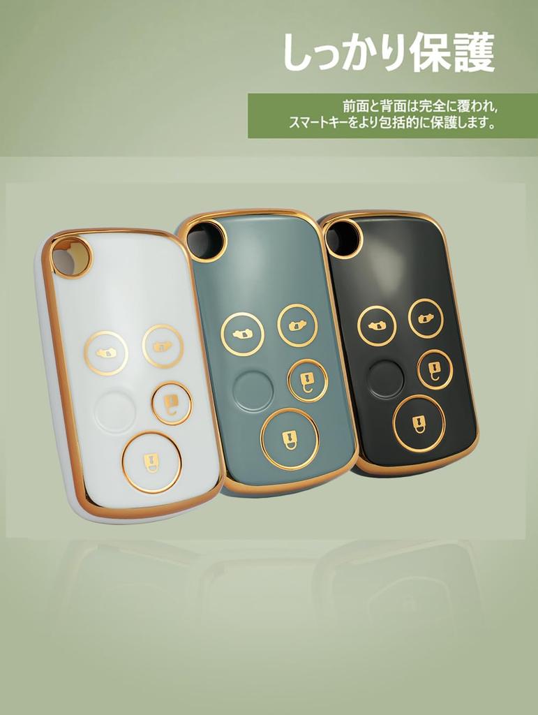 TECART Honda Key Case, Key Holder, Silicone, Full Protection, Smart Key Case, Step Wagon,
