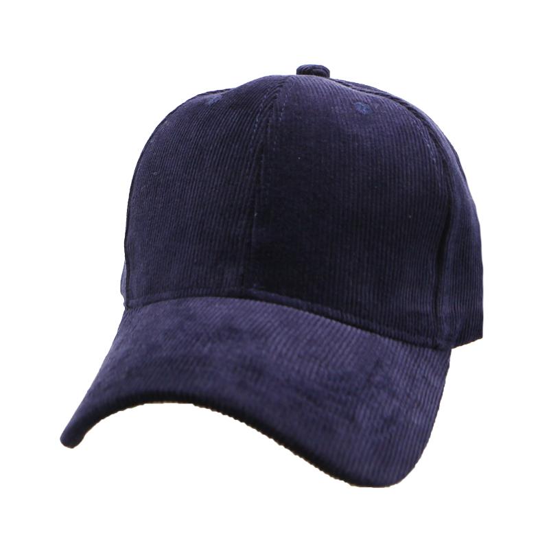 EIGHTVOLUME Ev Plain Corduroy Cap (Navy)