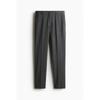 H M Tailored Trousers sliM Fit Dark Grey