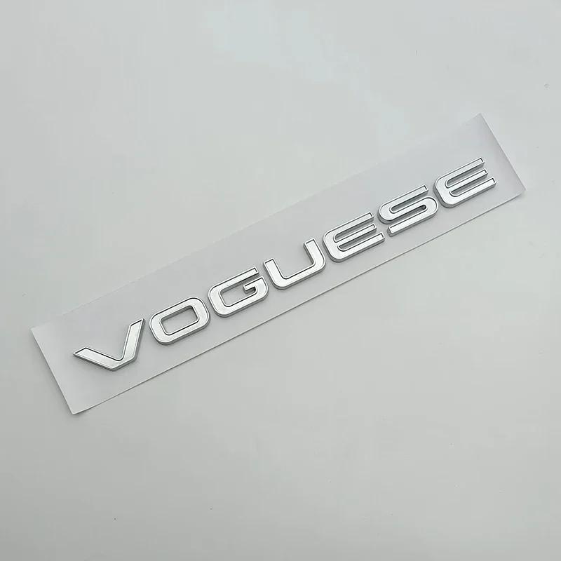 3d ABS Chrome Black Logo Vogue SE Emblem Letters Car Trunk Badge Decal For  Vogue SE Sticker Accessories