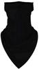 [Scarf Shack] Unisex Bandana Face Cover Scarf Face Rave Balaclava Neck Gaiter with Ear Loop, Wind Bike Cover, Black
