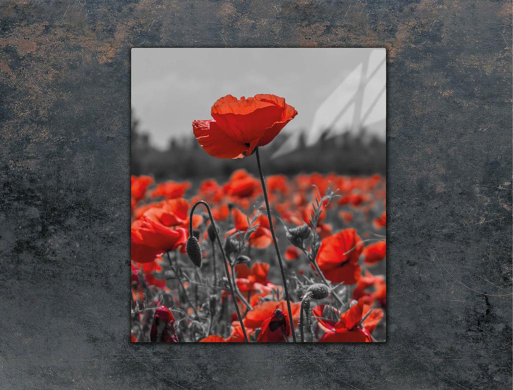 GLASS CUTTING BOARD 45x52 Flower
