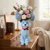 Handcrafted Resin Dog Vase Decorative Flower Holder Dog Planter Flower Vessel  Office