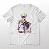 Skeleton Drinking Tea Funny Art Graphic T-T-Shirt