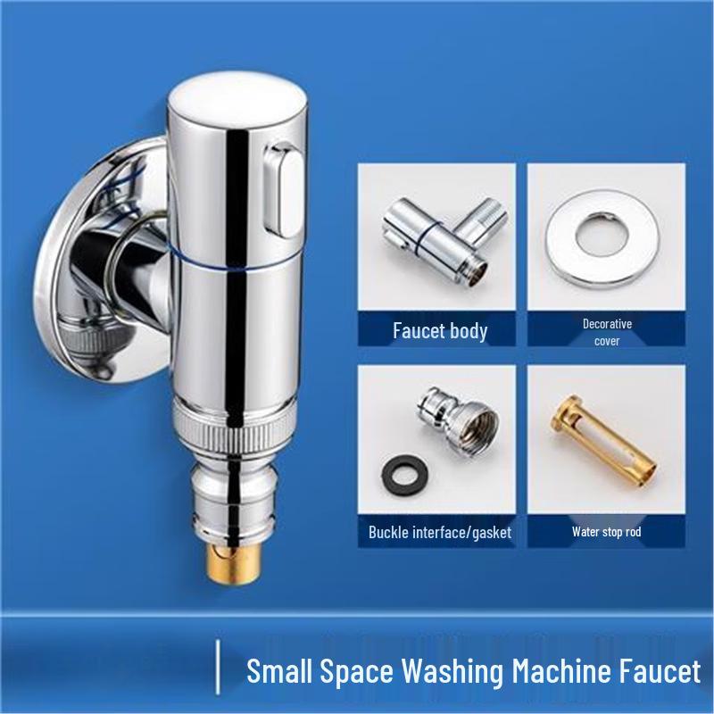 TLXT Washing Machine Dual Control Angle Valve Faucet