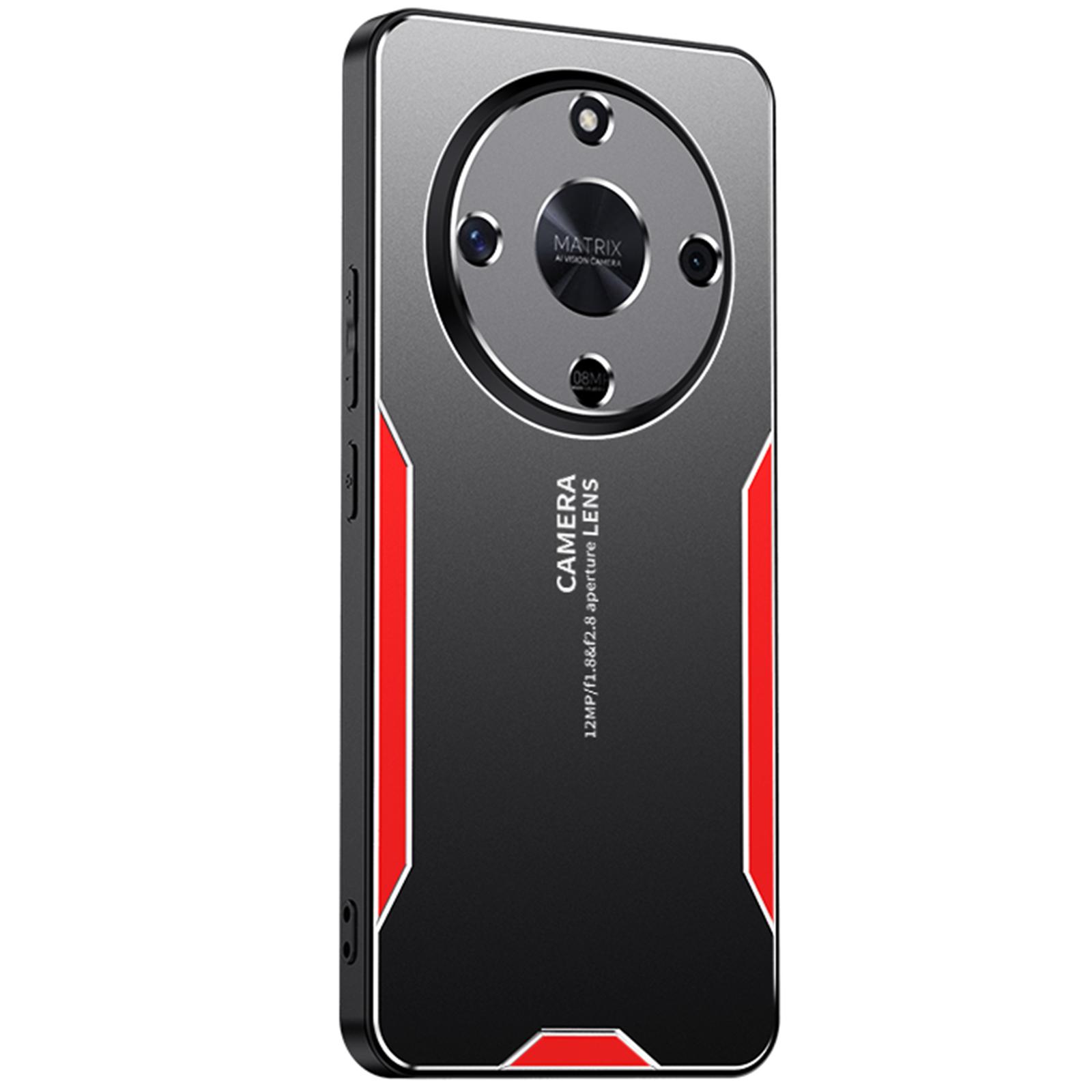 

Для мобильного телефона Honor X9b 5G/Magic6 Lite 5G Чехол Матовый Алюминиевый сплав+ТПУ+ПК Задняя крышка с защитой от отпечатков пальцев Red